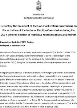 Report by the President of the National Election Commission on the activities of the National Election Commission during the 2014 general election ...