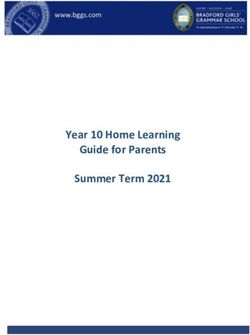 Year 10 Home Learning Guide for Parents Summer Term 2021