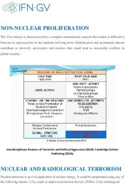 NON-NUCLEAR PROLIFERATION