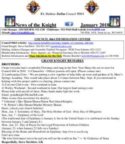 GRAND KNIGHT REMARKS - Fond du Lac, WI 54935