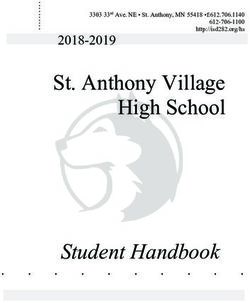 St. Anthony Village High School - Student Handbook 2018-2019