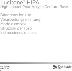 Lucitone HIPA High Impact Pour Acrylic Denture Base Directions for Use Verarbeitungsanleitung Mode d'emploi Istruzioni per l'uso Instrucciones de ...