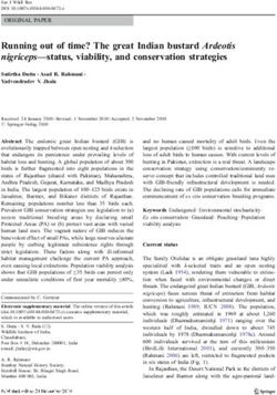 Running out of time? The great Indian bustard Ardeotis nigriceps-status, viability, and conservation strategies