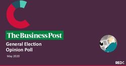 General Election Opinion Poll - May 2020 - RED C Research