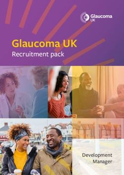 Glaucoma UK Recruitment pack - Development Manager