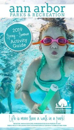 G uid PARKS & RECREATION - The City of Ann Arbor