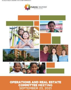 OPERATIONS AND REAL ESTATE COMMITTEE MEETING SEPTEMBER 23, 2021