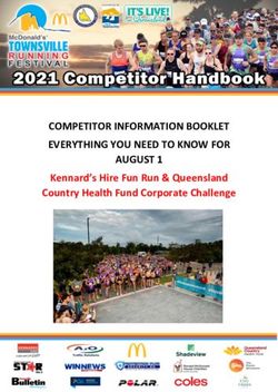 COMPETITOR INFORMATION BOOKLET EVERYTHING YOU NEED TO KNOW FOR AUGUST 1 - Kennard's Hire Fun Run & Queensland Country Health Fund Corporate Challenge