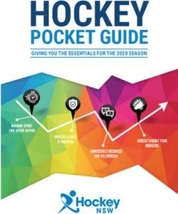 HOCKEY POCKET GUIDE GIVING YOU THE ESSENTIALS FOR THE 2020 SEASON - revolutioniseSPORT