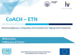 COACH - ETN MILENA SALVO POLITECNICO DI TORINO - ADVANCED GLASSES, COMPOSITES AND CERAMICS FOR HIGH GROWTH INDUSTRIES - APRE