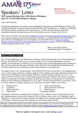 Speakers' Letter - American Medical ...