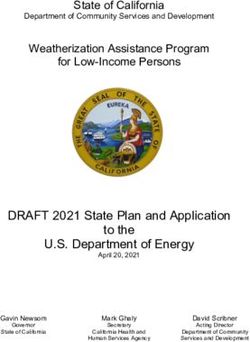 DRAFT 2021 State Plan and Application to the U.S. Department of Energy