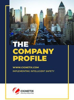 THE COMPANY PROFILE WWW.CIGNETIX.COM IMPLEMENTING INTELLIGENT SAFETY