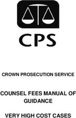 COUNSEL FEES MANUAL OF GUIDANCE VERY HIGH COST CASES - CROWN PROSECUTION SERVICE