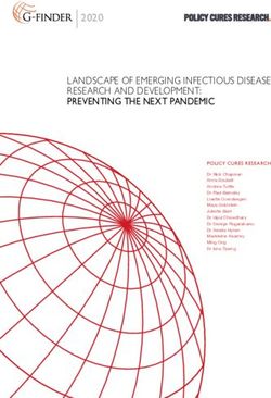 LANDSCAPE OF EMERGING INFECTIOUS DISEASE RESEARCH AND DEVELOPMENT