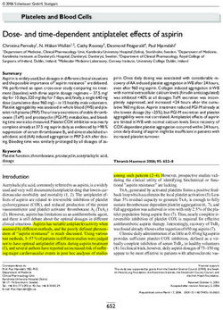 Dose- and time-dependent antiplatelet effects of aspirin