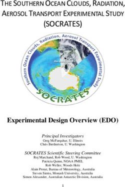 (SOCRATES) THE SOUTHERN OCEAN CLOUDS, RADIATION, AEROSOL TRANSPORT EXPERIMENTAL STUDY - University of Washington