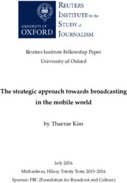 The strategic approach towards broadcasting in the mobile world - by Thaerae Kim Reuters Institute Fellowship Paper