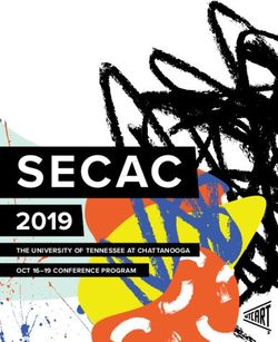 SECAC 2019 THE UNIVERSITY OF TENNESSEE AT CHATTANOOGA OCT 16-19 CONFERENCE PROGRAM