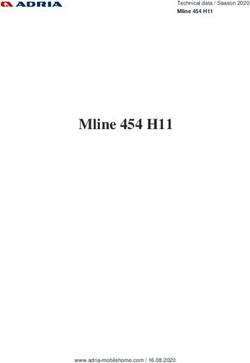 Mline 454 H11 - Technical data / Season 2020 Mline 454 H11 - Adria Mobilehomes