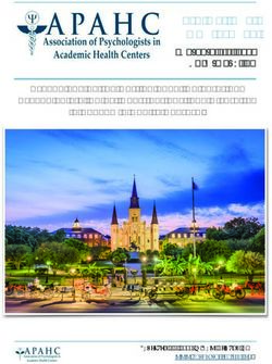 9th National Conference - February 7-9, 2019 New Orleans, LA Psychology on the Cutting Edge: Celebrating