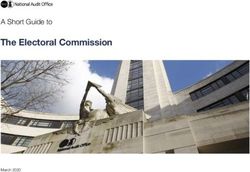 The Electoral Commission - A Short Guide to - March 2020 - National Audit Office