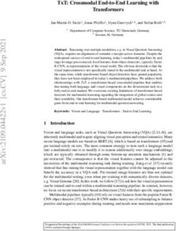 TXT: CROSSMODAL END-TO-END LEARNING WITH TRANSFORMERS