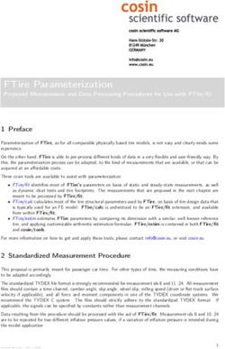 FTire Parameterization - cosin scientific software