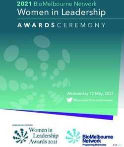 Women in Leadership 2021 BioMelbourne Network - Wednesday 12 May, 2021