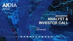 ANALYST & INVESTOR CALL - JULY 28th,2021