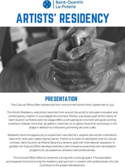 ARTISTS' RESIDENCY - PRESENTATION - Capitale C&eacute;ramique