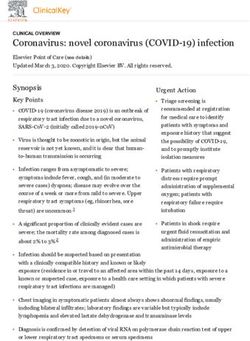 Coronavirus: novel coronavirus (COVID-19) infection - Lusiadas