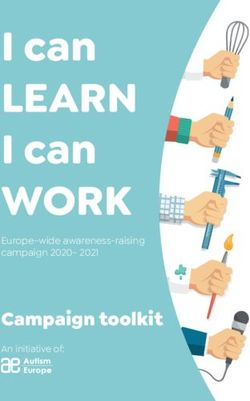 I can LEARN - Campaign toolkit Europe-wide awareness-raising campaign 2020- 2021 - Autism Europe