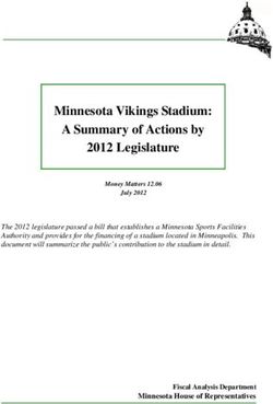 Minnesota Vikings Stadium: A Summary of Actions by 2012 Legislature