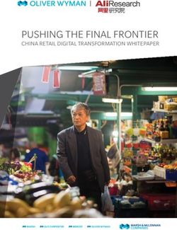 PUSHING THE FINAL FRONTIER - CHINA RETAIL DIGITAL TRANSFORMATION WHITEPAPER - Oliver Wyman