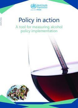 Policy in action A tool for measuring alcohol policy implementation - WHO ...