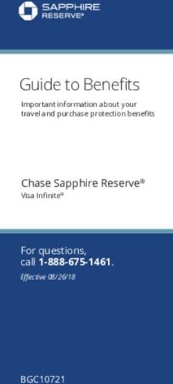 Guide to Benefits Chase Sapphire Reserve - Visa Infinite