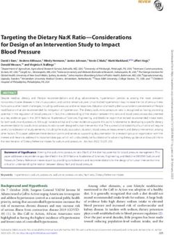 Targeting the Dietary Na:K Ratio-Considerations for Design of an Intervention Study to Impact Blood Pressure