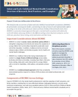 Infant and Early Childhood Mental Health Consultation: Overview of Research, Best Practices, and Examples