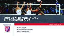 2019-20 NFHS VOLLEYBALL RULES POWERPOINT - Rules Changes Major Editorial Changes Points of Emphasis - MPSSAA