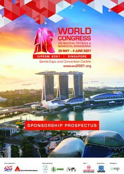 SPONSORSHIP PROSPECTUS - Sands Expo and Convention Centre www.wc2021.org - World Congress on ...