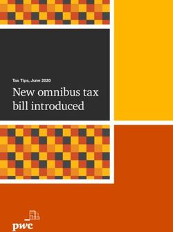 NEW OMNIBUS TAX BILL INTRODUCED - TAX TIPS, JUNE 2020 - PWC