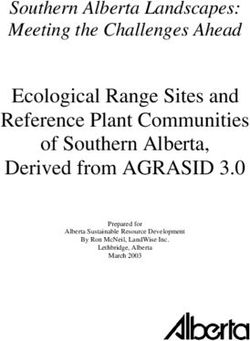 Ecological Range Sites and Reference Plant Communities of Southern Alberta, Derived from AGRASID 3.0