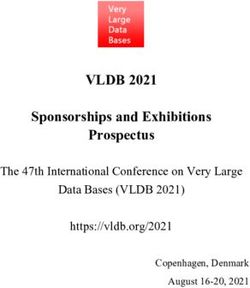 VLDB 2021 Sponsorships and Exhibitions Prospectus - The 47th International Conference on Very Large Data Bases (VLDB 2021)