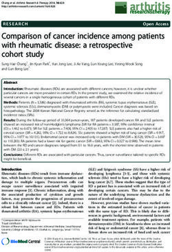 Comparison of cancer incidence among patients with rheumatic disease: a retrospective cohort study
