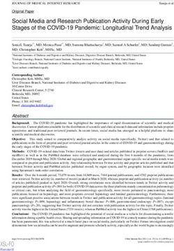 Social Media and Research Publication Activity During Early Stages of the COVID-19 Pandemic: Longitudinal Trend Analysis - XSL FO