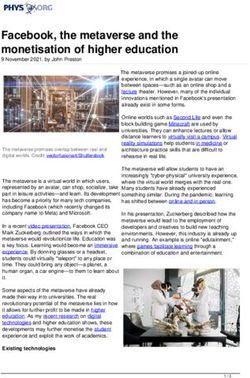 Facebook, the metaverse and the monetisation of higher education