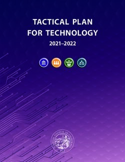 TACTICAL PLAN FOR TECHNOLOGY 2021-2022 - California Courts