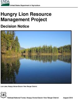 Hungry Lion Resource Management Project - Decision Notice United States Department of Agriculture