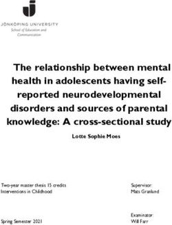 The relationship between mental health in adolescents having self-reported neurodevelopmental disorders and sources of parental knowledge: A ...